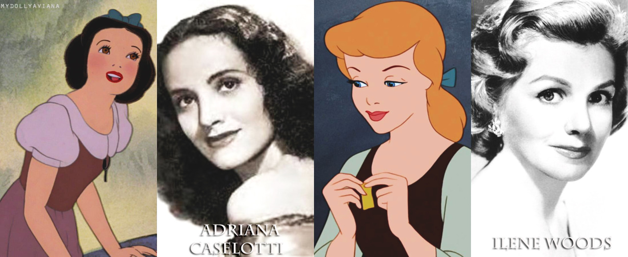 mydollyaviana:  Disney heroines &amp; their voice actresses (singing voices &amp;