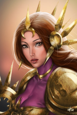 aivablue:  Leona fan art done:) 