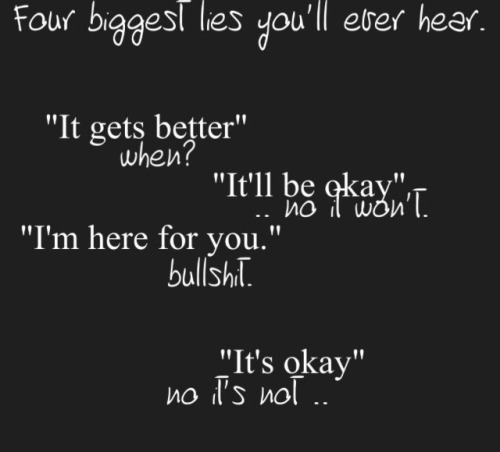 This is why I don&rsquo;t ever tell anyone.. So sick of hearing all of that ^^