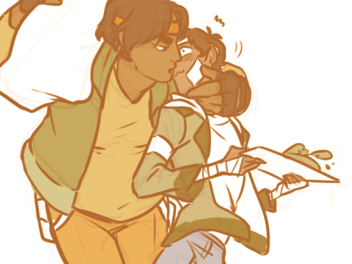 hardlynotnever:I keep receiving somewhat pushy messages about doodling Hunk/lance, as if I’ve never 