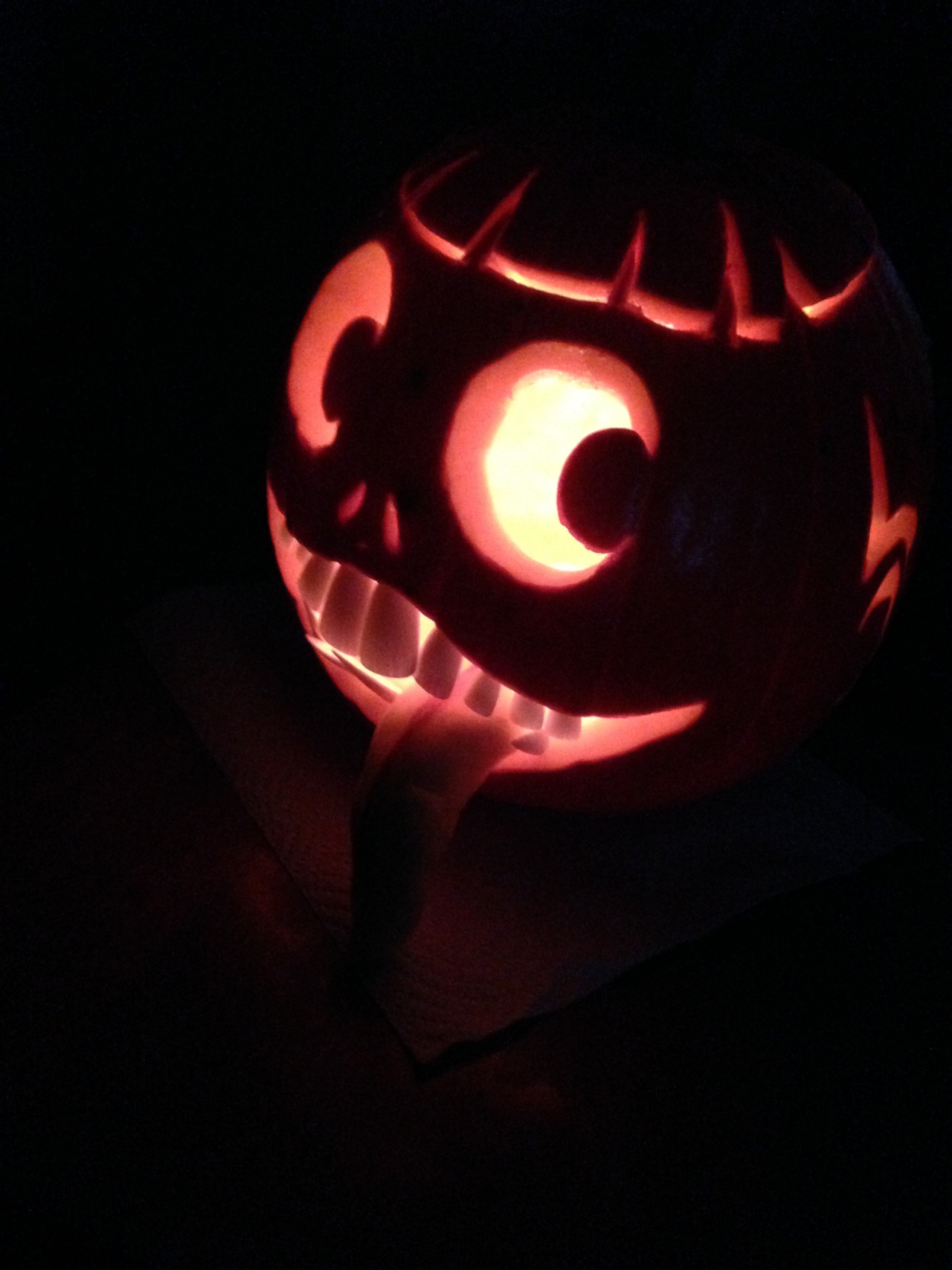syqitten:  joannaestep:  Lo, I have carved the most Kimoi pumpkin this night.  YOOOOOOOOOOOOOOOOOOOOOOOOOOOO