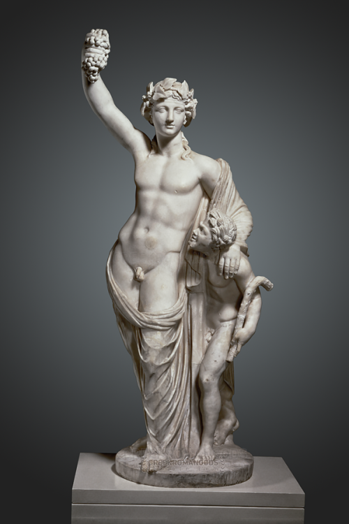 greekromangods:Dionysos and SatyrImperial age, 50–350 ADMarble** Visit my Links page for my ot