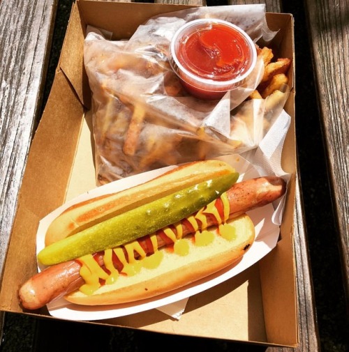 Celebrated Hot Dog Day yesterday with Frank Gourmet Hot Dogs. Just the standard original frank, but 