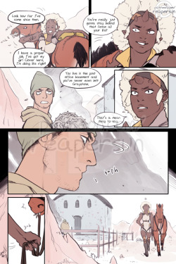 thedirtcrown:The Dirt Crown - Supported by my funders on Patreon &lt;-page 13 - page 14 - page 15-&gt; The Dirt Crown is an original comic project I’m funding through  Patreon. If you wanna see what I can do outside of fanworks then please  consider