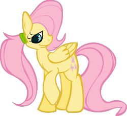 cocoa-bean-loves-fluttershy:  a pony in ponytail
