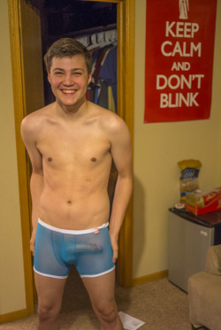 fuckyeahhugepenis:  liaby:the-perks-of-being-a-bi-kid: This is me in my new underwear. I was a little turned on so I have a semi in them ;) Enjoy!  Remember my boyfriend only has a semi in these. Not exaggerating. Love you babe :-*  these two are one
