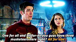 stydiaislove:“I’m gonna miss you, Barry Allen.”“I’m really gonna miss you too, Kara Danvers.”