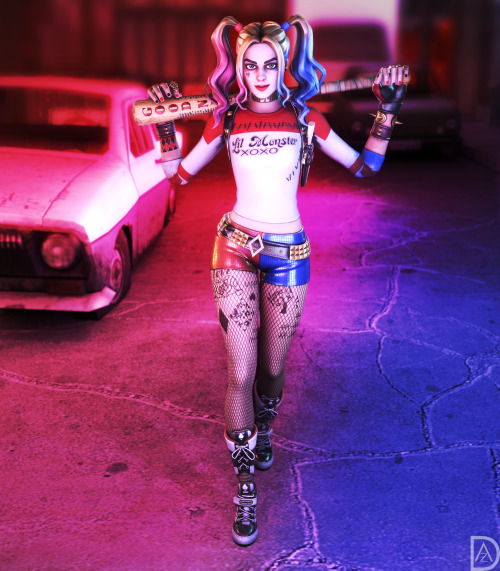 Felt like doing a render of Harley Quinn after watching Birds of Prey, and this is the result!