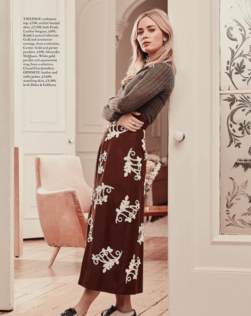 Emily Blunt Harper’s Bazaar Magazine Scans (2/2)