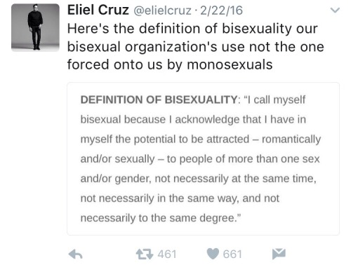 bisexualityislegit: “Forced on us by monosexuals”