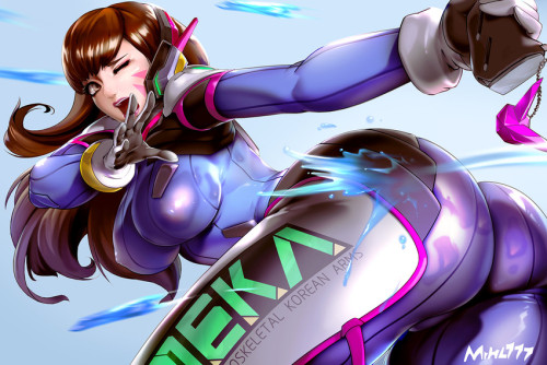 hentaibeats:  D.va’s butt too squishy to penetrate