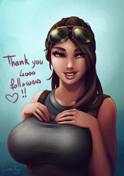 luminyu-art:  Thank you for the 4000+ followers on Tumblr !! This is amazing and in less than a month *.*Winner is Ramirez from Fortnite with 358 total votes !  | Patreon | Twitter | Picarto | Hentai Foundry | Pixiv | Gumroad |