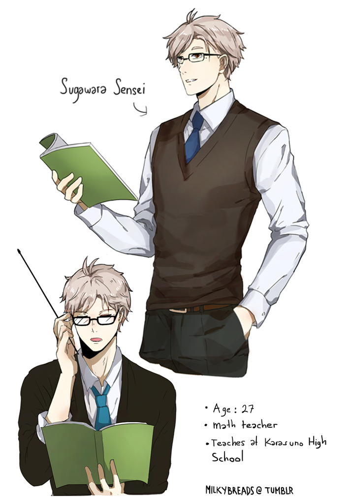 milkybreads:  What if suga went to a teacher school and becOMES A TEACHER AT KARASUNO