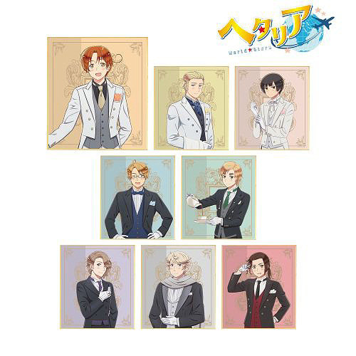 Hetalia World Stars Box Set Merch: Keychains, Can Badges, Acrylic Stands, Illustration Boards, &