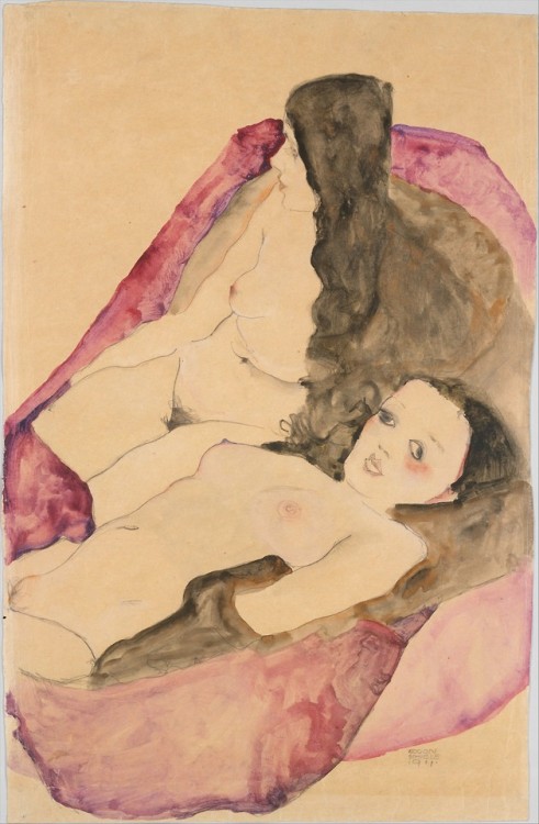 met-modern-art: Two Reclining Nudes by Egon Schiele, Modern and Contemporary ArtBequest of Scofield 