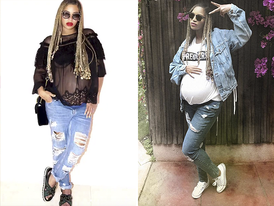 christel-thoughts:  jadorececexo:  thequeenbey:Beyoncé’s Twin Pregnancy Looks —