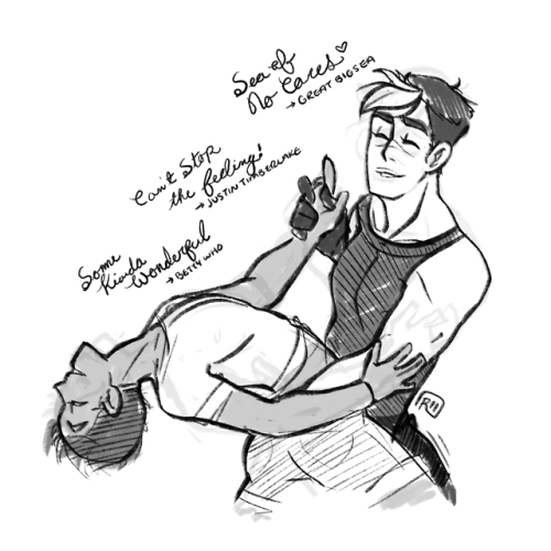 more dirty dancing au shance. didn’t use any photo reference but golly, i probably should&rsqu
