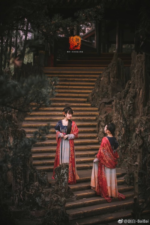 Traditional Chinese Hanfu and hair ornament.