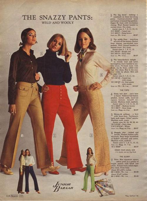 Women&rsquo;s Snazzy Bellbottom Pants (1969)