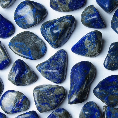fuckyeahmineralogy: Tumbled Lapis Lazuli; Chili