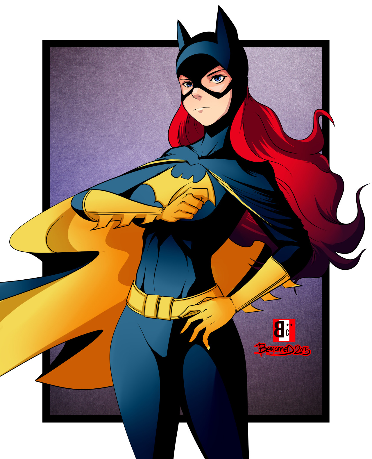 bemannen:  a cute Batgirl collab between Ramkho and me, she made the lineart and