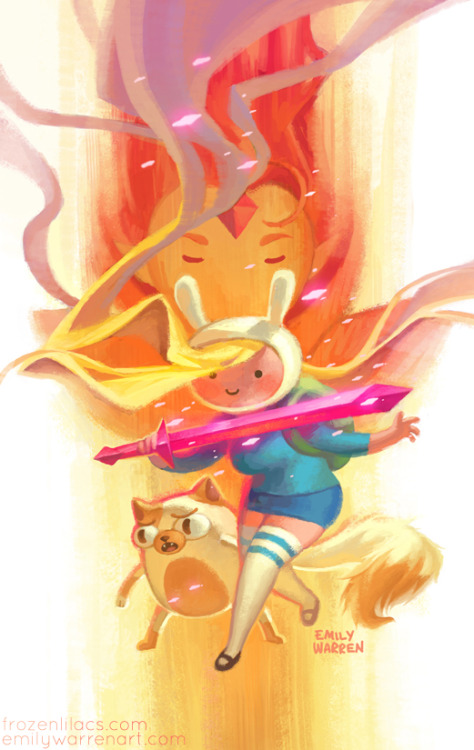 sociopatiaparaprincipiantes:  Adventure Time Art by:  http://emilywarrenart.deviantart.com/  