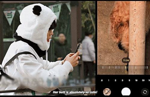 Yeonjun Finally Meeting Fu Bao