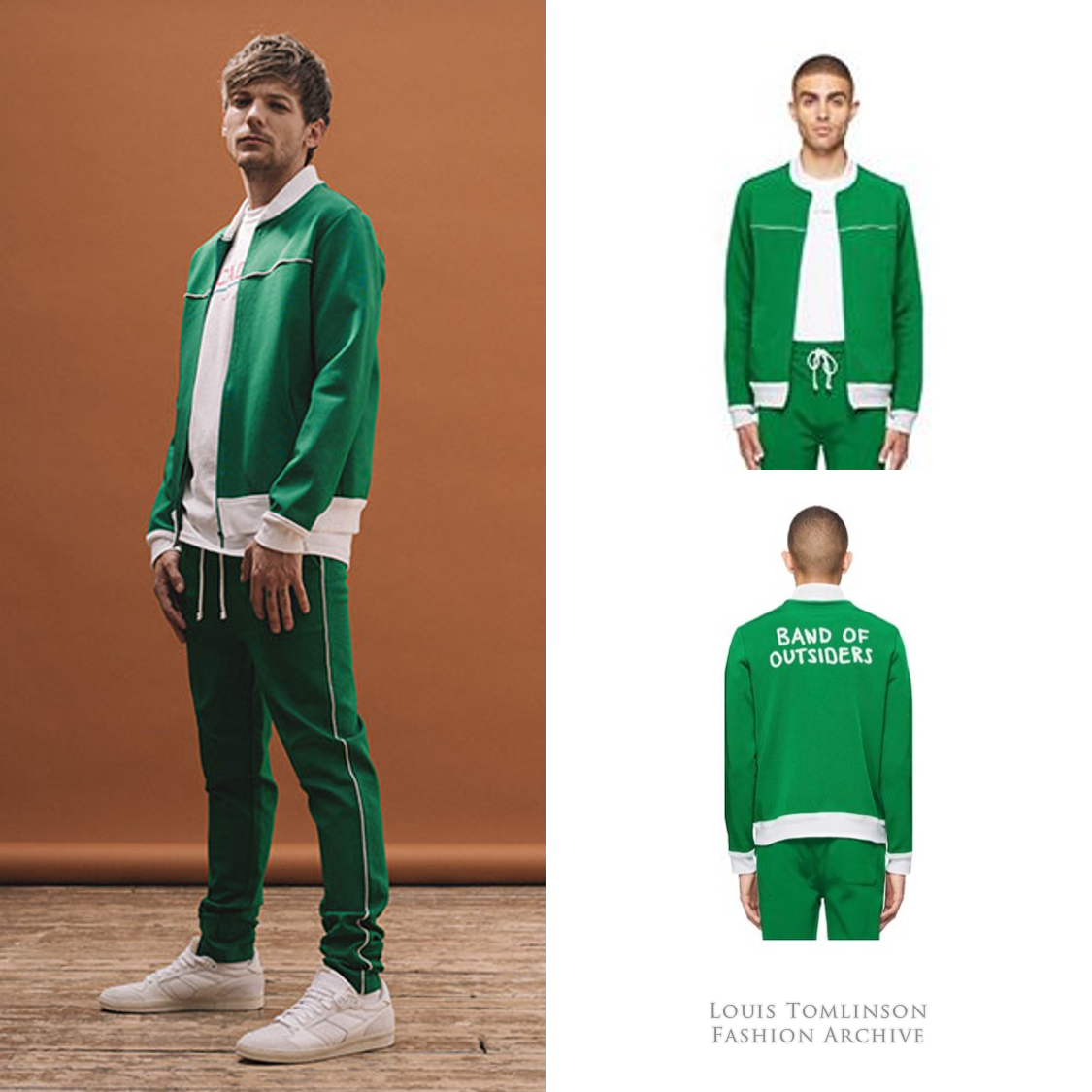 Louis Tomlinson Green Windbreaker Jacket