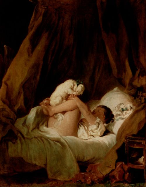 Jean-Honoré Fragonard.1- The stolen kiss (1780s)2–Happy lovers (1760-1765)3-A young girl readi