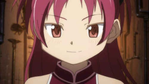 Today’s non-binary lesbian of the day is Kyoko Sakura from Puella Magi Madoka Magica!