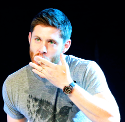   Jensen Licking His Finger    (◠‿◠)