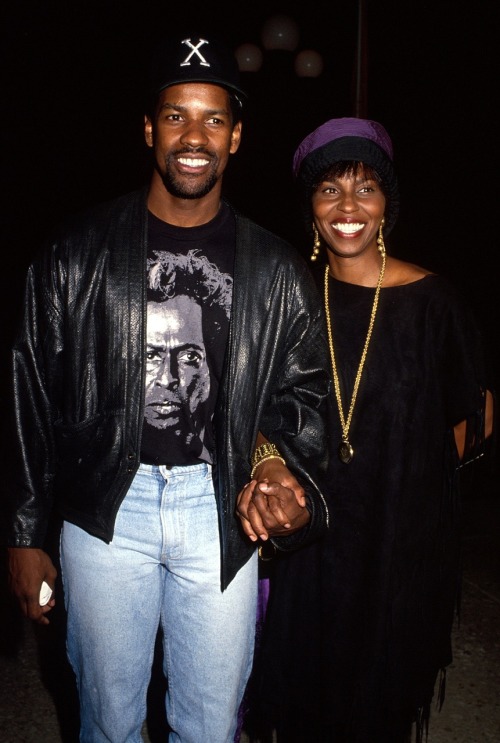 milkandheavysugar:Denzel Washington and wife Pauletta