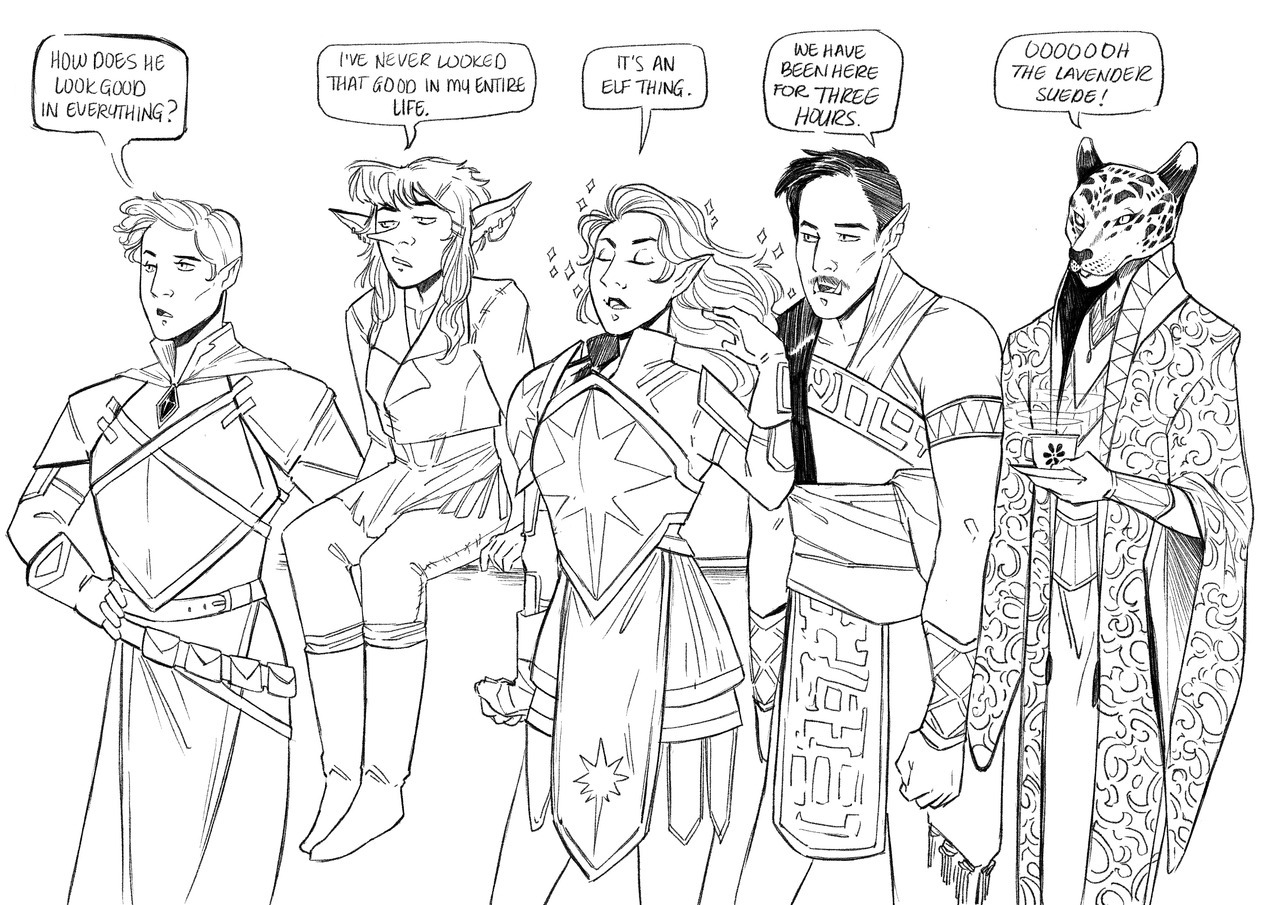 artandmayhem:  When your bard is Too Handsome. 