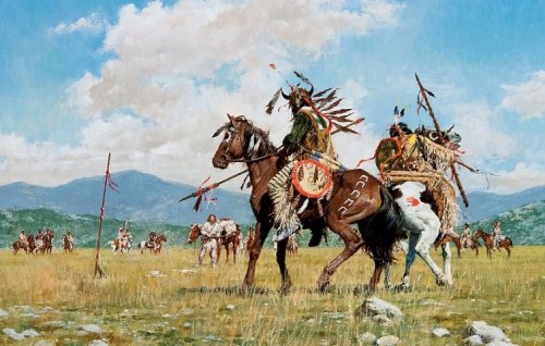 Painting by Howard Terpning 