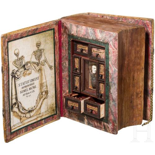 draculasdaughter:Secret poison cabinets in the shape of books, historicism in the style of the 17th 