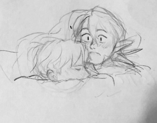 rlly old kamui/leos i took with my shitty past phone, they’re babysitting elise and getting aw