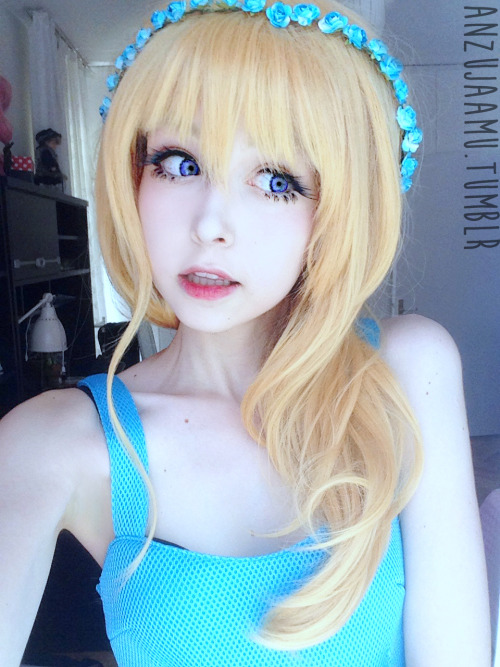 anzujaamu:  New circle lens&amp;wig review up! I also posted a makeup tutorial on my blog, check