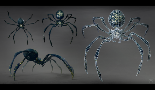 The spider. Another game project that we did last year - Firebound.This time I was a character artis