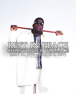 hiphoplaboratory:  RIP Biggie (May 21, 1972 – March 9, 1997) 