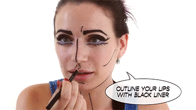 sizvideos:  Watch how to make a perfect PopArt makeup for Halloween! (Video) 