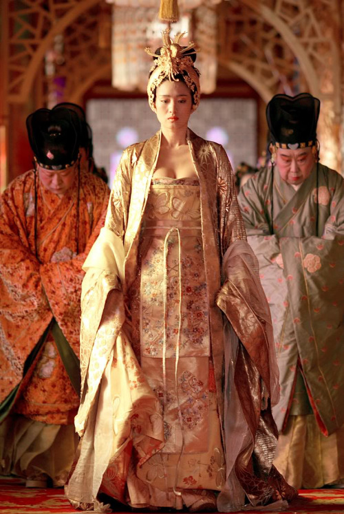 Costumes from “Curse of the Golden Flower”, an epic drama set in the Tang Dynasty