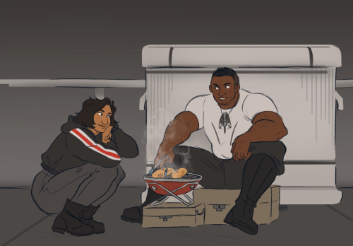 vlwv:  100% canon that james keeps a portable grill in the shuttle bay for elotes. is it perhaps uns