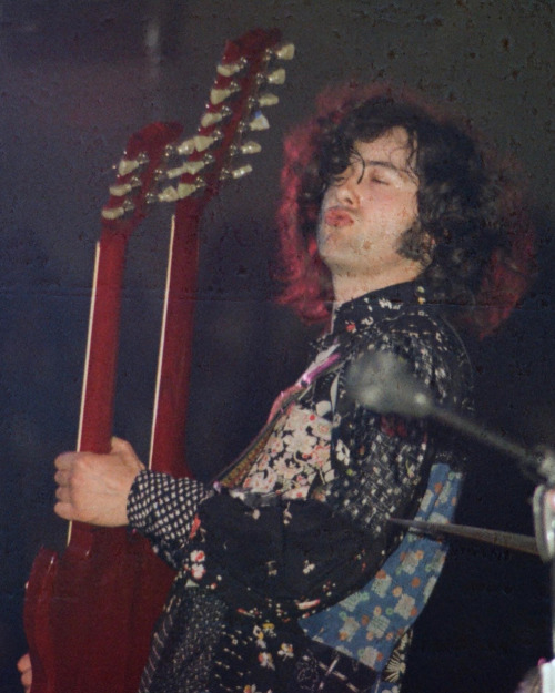 Led Zeppelin During The First Night Of The North American Tour Of 1972 At Cobo Hall, June 6.