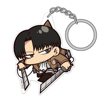 snkmerchandise: News: SnK COSPA Acrylic Pinched Keychains & Straps (Ver. 3.0) Original Release Date: Late October 2017Retail Price: 864 Yen each COSPA will be releasing a new set of pinched acrylics featuring Eren, Mikasa, Levi, & Erwin in both