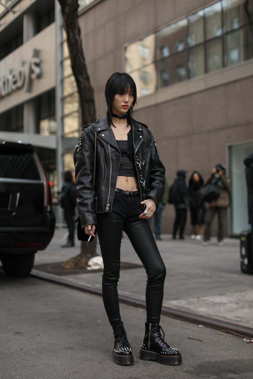 Black-is-no-colour — Sora Choi during New York Fashion Week Fall 2020.