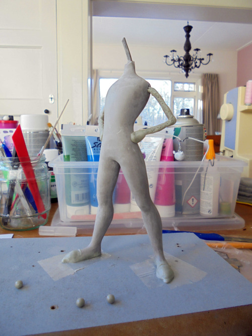 Peter Pan WIPHere’s the sculpting process of Peter Pan. He needs to be sanded some more but af