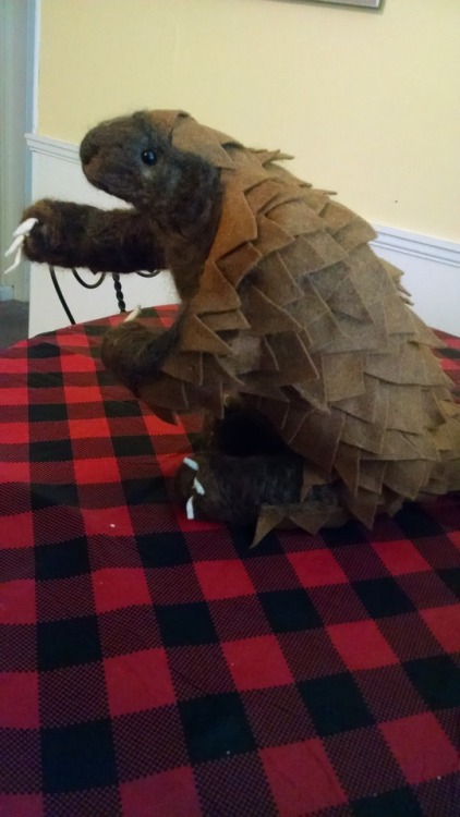 New needle felts of mine are up on my Etsy site, Plush Pangolin Creations. At the moment, the descri