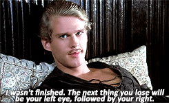 Humperdinck: I don’t think I’m quite familiar with that phrase. Westley:  I’ll