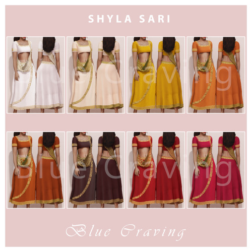 SIMS 4 CC - SHYLA SET♥ DOWNLOAD SARI ♥ Public release 29/05/2022*♥ DOWNLOAD EARRINGS ♥ Public releas