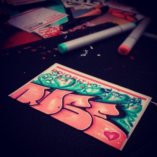 priimal:  Oh My. #graffiti #slaps #artist #art #stickers #sticker #quse #priimal #throwie #label #blackbook #graff 